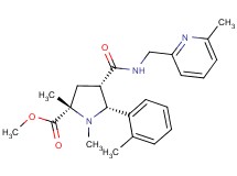 methyl (2S*,4S*,5R*)-1,2-dimethyl-5-(2-methylphenyl)-4-({[(6-methyl-2-pyridinyl)methyl]amino}carbonyl)-2-pyrrolidinecarboxylate