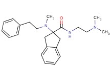 N-[2-(dimethylamino)ethyl]-2-[methyl(2-phenylethyl)amino]-2-indanecarboxamide