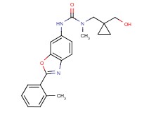 N-{[1-(hydroxymethyl)cyclopropyl]methyl}-N-methyl-N'-[2-(2-methylphenyl)-1,3-benzoxazol-6-yl]urea