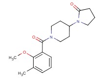 1-[1-(2-methoxy-3-methylbenzoyl)piperidin-4-yl]pyrrolidin-2-one