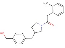 [4-({1-[(2-methylphenyl)acetyl]pyrrolidin-3-yl}methyl)phenyl]methanol