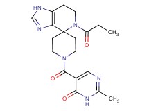 2-methyl-5-[(5-propionyl-1,5,6,7-tetrahydro-1'H-spiro[imidazo[4,5-c]pyridine-4,4'-piperidin]-1'-yl)carbonyl]pyrimidin-4(3H)-one