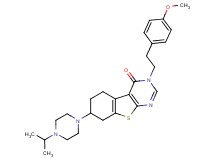7-(4-isopropyl-1-piperazinyl)-3-[2-(4-methoxyphenyl)ethyl]-5,6,7,8-tetrahydro[1]benzothieno[2,3-d]pyrimidin-4(3H)-one