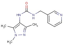 N-(pyridin-3-ylmethyl)-N'-(1,3,5-trimethyl-1H-pyrazol-4-yl)urea