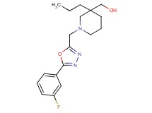 (1-{[5-(3-fluorophenyl)-1,3,4-oxadiazol-2-yl]methyl}-3-propylpiperidin-3-yl)methanol