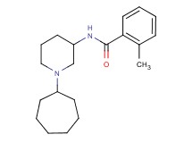 N-(1-cycloheptyl-3-piperidinyl)-2-methylbenzamide
