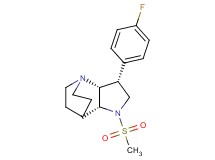 (3R*,3aR*,7aR*)-3-(4-fluorophenyl)-1-(methylsulfonyl)octahydro-4,7-ethanopyrrolo[3,2-b]pyridine