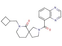7-(cyclobutylmethyl)-2-(quinoxalin-5-ylcarbonyl)-2,7-diazaspiro[4.5]decan-6-one