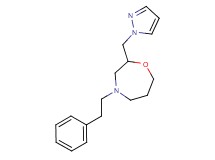 4-(2-phenylethyl)-2-(1H-pyrazol-1-ylmethyl)-1,4-oxazepane