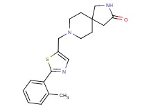 8-{[2-(2-methylphenyl)-1,3-thiazol-5-yl]methyl}-2,8-diazaspiro[4.5]decan-3-one