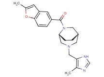 (1S*,5R*)-6-[(2-methyl-1-benzofuran-5-yl)carbonyl]-3-[(4-methyl-1H-imidazol-5-yl)methyl]-3,6-diazabicyclo[3.2.2]nonane