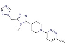 3-methyl-6-{4-[4-methyl-5-(1H-1,2,4-triazol-1-ylmethyl)-4H-1,2,4-triazol-3-yl]piperidin-1-yl}pyridazine
