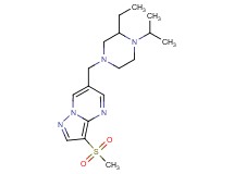 6-[(3-ethyl-4-isopropyl-1-piperazinyl)methyl]-3-(methylsulfonyl)pyrazolo[1,5-a]pyrimidine
