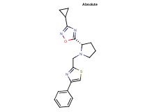 3-cyclopropyl-5-{(2S)-1-[(4-phenyl-1,3-thiazol-2-yl)methyl]pyrrolidin-2-yl}-1,2,4-oxadiazole