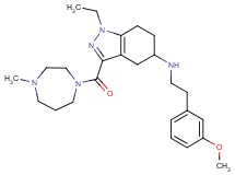 1-ethyl-N-[2-(3-methoxyphenyl)ethyl]-3-[(4-methyl-1,4-diazepan-1-yl)carbonyl]-4,5,6,7-tetrahydro-1H-indazol-5-amine