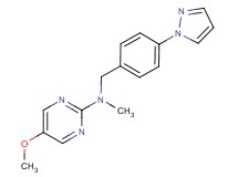 5-methoxy-N-methyl-N-[4-(1H-pyrazol-1-yl)benzyl]-2-pyrimidinamine