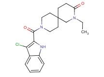 9-[(3-chloro-1H-indol-2-yl)carbonyl]-2-ethyl-2,9-diazaspiro[5.5]undecan-3-one