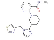 N-methyl-2-{3-[1-(1,3-thiazol-4-ylmethyl)-1H-imidazol-2-yl]piperidin-1-yl}nicotinamide