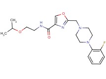 2-{[4-(2-fluorophenyl)-1-piperazinyl]methyl}-N-(2-isopropoxyethyl)-1,3-oxazole-4-carboxamide