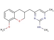 4-[(8-methoxy-3,4-dihydro-2H-chromen-3-yl)methyl]-N,6-dimethylpyrimidin-2-amine
