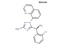 (S)-1-(2-chlorophenyl)-1-[3-methyl-1-(8-quinolinyl)-1H-1,2,4-triazol-5-yl]methanamine hydrochloride