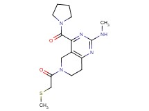 N-methyl-6-[(methylthio)acetyl]-4-(1-pyrrolidinylcarbonyl)-5,6,7,8-tetrahydropyrido[4,3-d]pyrimidin-2-amine