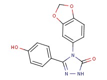 4-(1,3-benzodioxol-5-yl)-5-(4-hydroxyphenyl)-2,4-dihydro-3H-1,2,4-triazol-3-one
