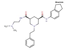 (3R,5S)-N-(2,3-dihydro-1H-inden-5-yl)-N'-[2-(dimethylamino)ethyl]-1-(2-phenylethyl)-3,5-piperidinedicarboxamide