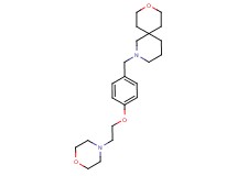 2-[4-(2-morpholin-4-ylethoxy)benzyl]-9-oxa-2-azaspiro[5.5]undecane
