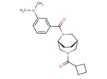 (3-{[(1S*,5R*)-3-(cyclobutylcarbonyl)-3,6-diazabicyclo[3.2.2]non-6-yl]carbonyl}phenyl)dimethylamine