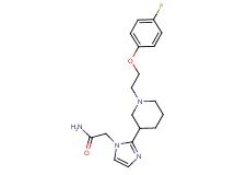 2-(2-{1-[2-(4-fluorophenoxy)ethyl]-3-piperidinyl}-1H-imidazol-1-yl)acetamide
