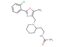 N-[2-(1-{[2-(2-chlorophenyl)-5-methyl-1,3-oxazol-4-yl]methyl}-2-piperidinyl)ethyl]acetamide