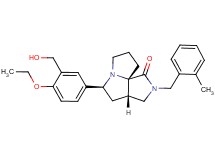 (3aS*,5S*,9aS*)-5-[4-ethoxy-3-(hydroxymethyl)phenyl]-2-(2-methylbenzyl)hexahydro-7H-pyrrolo[3,4-g]pyrrolizin-1(2H)-one