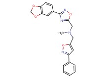 1-[3-(1,3-benzodioxol-5-yl)-1,2,4-oxadiazol-5-yl]-N-methyl-N-[(3-phenyl-5-isoxazolyl)methyl]methanamine