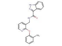 N-{[2-(2-methylphenoxy)pyridin-3-yl]methyl}-1H-indazole-3-carboxamide