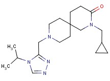 2-(cyclopropylmethyl)-9-[(4-isopropyl-4H-1,2,4-triazol-3-yl)methyl]-2,9-diazaspiro[5.5]undecan-3-one
