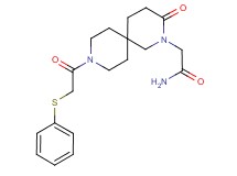 2-{3-oxo-9-[(phenylthio)acetyl]-2,9-diazaspiro[5.5]undec-2-yl}acetamide