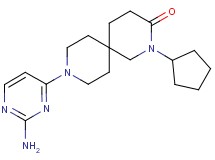 9-(2-aminopyrimidin-4-yl)-2-cyclopentyl-2,9-diazaspiro[5.5]undecan-3-one