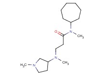 N~1~-cycloheptyl-N~1~,N~3~-dimethyl-N~3~-(1-methylpyrrolidin-3-yl)-beta-alaninamide