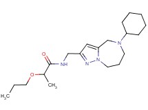 N-[(5-cyclohexyl-5,6,7,8-tetrahydro-4H-pyrazolo[1,5-a][1,4]diazepin-2-yl)methyl]-2-propoxypropanamide