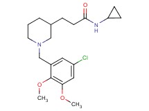 3-[1-(5-chloro-2,3-dimethoxybenzyl)-3-piperidinyl]-N-cyclopropylpropanamide