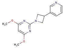 4,6-dimethoxy-2-[3-(3-pyridinyl)-1-azetidinyl]pyrimidine
