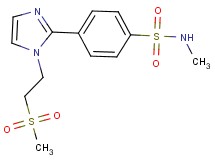 N-methyl-4-{1-[2-(methylsulfonyl)ethyl]-1H-imidazol-2-yl}benzenesulfonamide