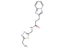 N-[(5-ethyl-1,3,4-thiadiazol-2-yl)methyl]-3-imidazo[1,2-a]pyridin-2-ylpropanamide