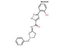 N-[(3S)-1-benzyl-3-pyrrolidinyl]-3-(2-hydroxyphenyl)-1H-pyrazole-5-carboxamide