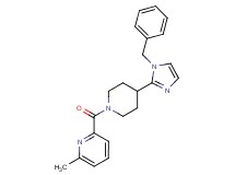 2-{[4-(1-benzyl-1H-imidazol-2-yl)piperidin-1-yl]carbonyl}-6-methylpyridine