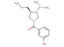3-{[(3S*,4R*)-3-(dimethylamino)-4-propylpyrrolidin-1-yl]carbonyl}phenol