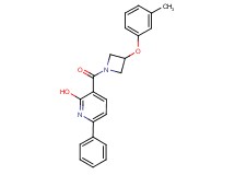 3-{[3-(3-methylphenoxy)-1-azetidinyl]carbonyl}-6-phenyl-2-pyridinol