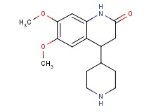 6,7-dimethoxy-4-(4-piperidinyl)-3,4-dihydro-2(1H)-quinolinone hydrochloride