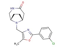 (1S*,6R*)-9-{[2-(3-chlorophenyl)-5-methyl-1,3-oxazol-4-yl]methyl}-3,9-diazabicyclo[4.2.1]nonan-4-one